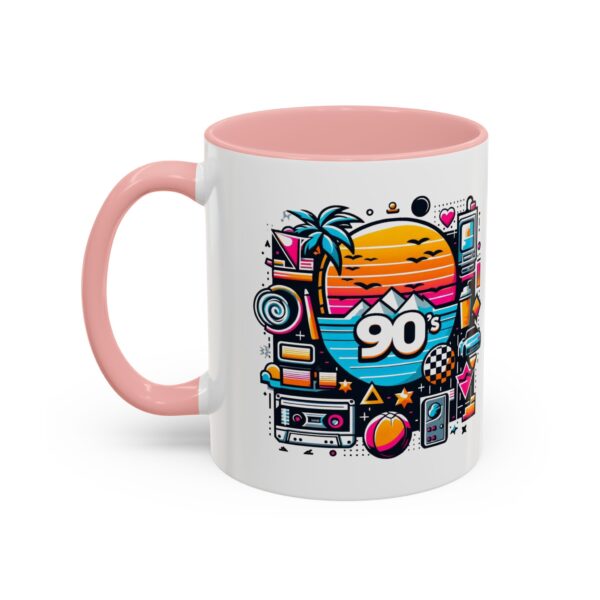 Retro 90's Accent Coffee Mug | Vintage Style, Perfect Gift for Nostalgia Lovers, Ideal for Home & Office, Daily Use - Image 14
