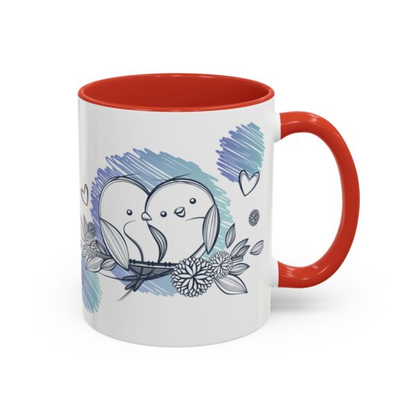 Whimsical Birds Coffee Mug, Cute Couples Gift, Love Mug for Her, Floral Tea Cup, Cozy Home Decor - Image 22