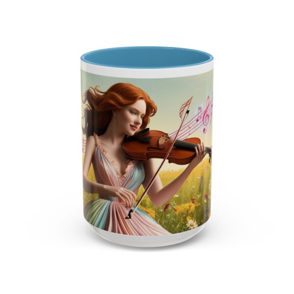 Musical Nature Scene Coffee Mug, Perfect Gift for Musicians, Birthday, Garden Lovers, Relaxation, Floral Art, Home Decor - Image 42