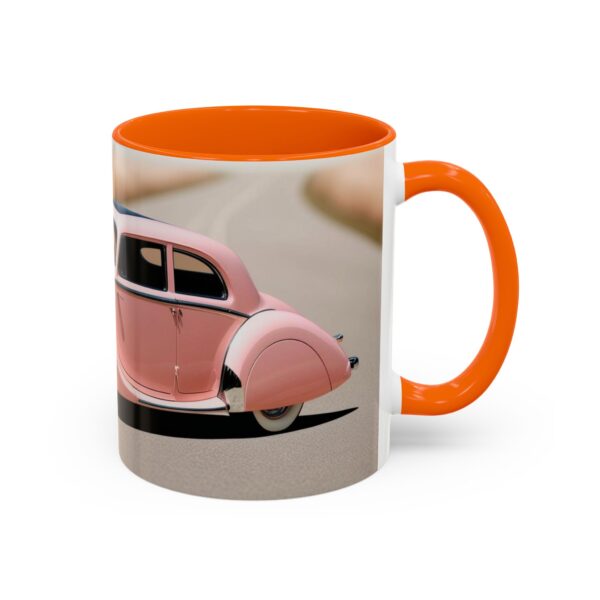 Vintage Pink Car Coffee Mug | Retro Auto Lover Gift, Steampunk Mug, Cute Car Decor, Car Enthusiast Present, Pink Vintage Decor - Image 49