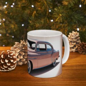Vintage Car Ceramic Mug | Classic Car Lover Gift | Coffee Tea Cup | Retro Design | 11oz 15oz