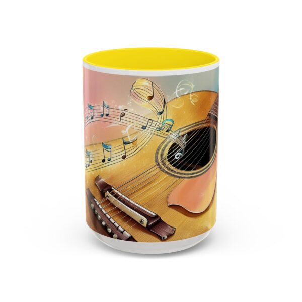 Musical Guitar Accent Coffee Mug - Perfect Gift for Music Lovers, Art Decor, Coffee Fans, Birthday Gift, Home & Kitchen - Image 55