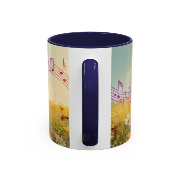 Musical Nature Scene Coffee Mug, Perfect Gift for Musicians, Birthday, Garden Lovers, Relaxation, Floral Art, Home Decor - Image 13