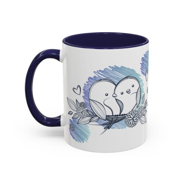 Whimsical Birds Coffee Mug, Cute Couples Gift, Love Mug for Her, Floral Tea Cup, Cozy Home Decor - Image 13