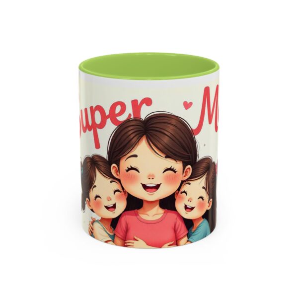 Super Mom Accent Coffee Mug - Perfect Gift for Mother's Day, Birthdays, Moms, Family Gatherings, Coffee Lovers - Image 37