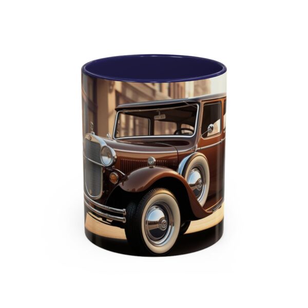 Vintage Car Accent Coffee Mug, Classic Auto Lover Gift, Retro Car Enthusiast Mug, Gift for Him or Her, Car Show Collectible, Coffee Lover's - Image 6