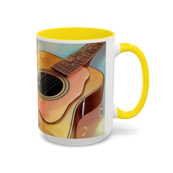 Musical Guitar Accent Coffee Mug - Perfect Gift for Music Lovers, Art Decor, Coffee Fans, Birthday Gift, Home & Kitchen - Image 56