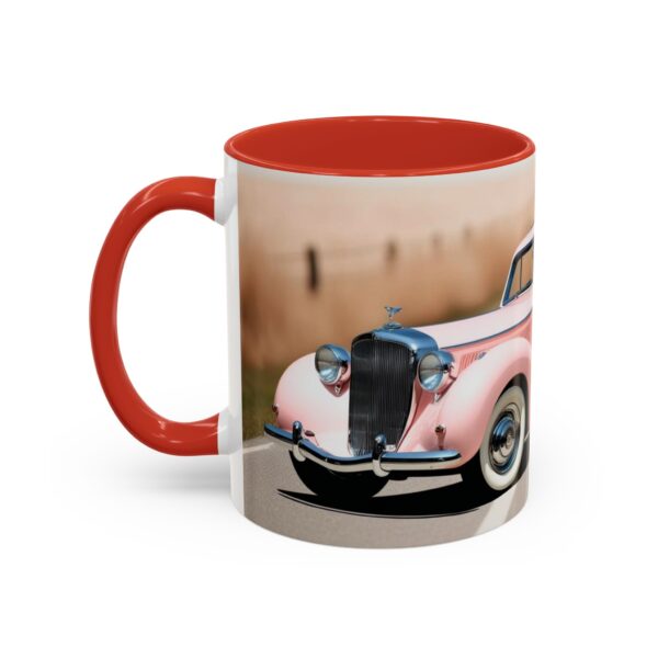 Vintage Pink Car Coffee Mug | Retro Auto Lover Gift, Steampunk Mug, Cute Car Decor, Car Enthusiast Present, Pink Vintage Decor - Image 18