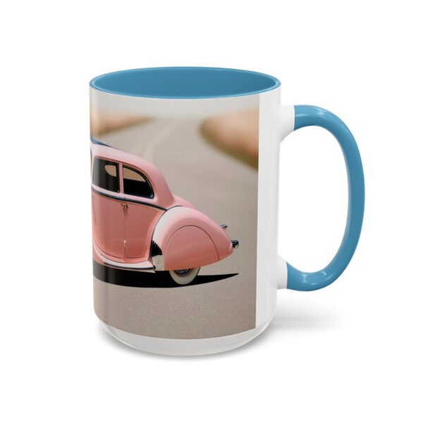 Vintage Pink Car Coffee Mug | Retro Auto Lover Gift, Steampunk Mug, Cute Car Decor, Car Enthusiast Present, Pink Vintage Decor - Image 45