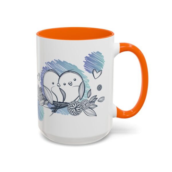 Whimsical Birds Coffee Mug, Cute Couples Gift, Love Mug for Her, Floral Tea Cup, Cozy Home Decor - Image 58