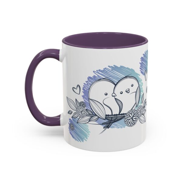 Whimsical Birds Coffee Mug, Cute Couples Gift, Love Mug for Her, Floral Tea Cup, Cozy Home Decor - Image 50