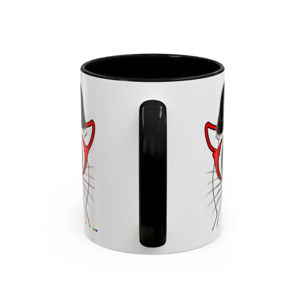 Cool Cat Accent Coffee Mug, Fun Cat Lover Gift, Unique Cat Art Mug, Coffee Lover Gift, Pet Owner Accessory, Quirky Home Decor - Image 9