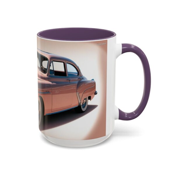 Vintage Car Accent Coffee Mug, Retro Automobile Gift, Classic Car Lover Mug, Unique Office Mug, 15oz Drinking Cup - Image 58