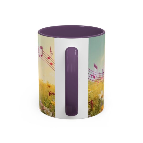 Musical Nature Scene Coffee Mug, Perfect Gift for Musicians, Birthday, Garden Lovers, Relaxation, Floral Art, Home Decor - Image 53