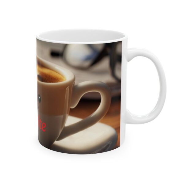 Smiley Coffee Mug - Reignite Your Day | Cute Ceramic Cup for Tea Lovers, Breakfast Gift, Cozy Mornings, Happy Vibes - Image 5