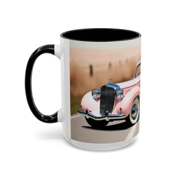 Vintage Pink Car Coffee Mug | Retro Auto Lover Gift, Steampunk Mug, Cute Car Decor, Car Enthusiast Present, Pink Vintage Decor - Image 23