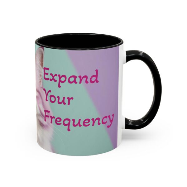 Cat Lover's Accent Coffee Mug - Expand Your Frequency, Cute Cat Mug, Gift for Cat Lovers, Fun Mug for Friends, Unique Drinkware - Image 7