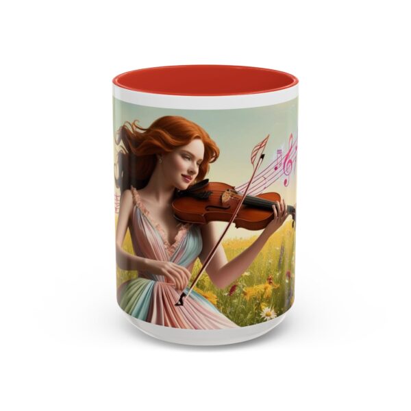 Musical Nature Scene Coffee Mug, Perfect Gift for Musicians, Birthday, Garden Lovers, Relaxation, Floral Art, Home Decor - Image 33