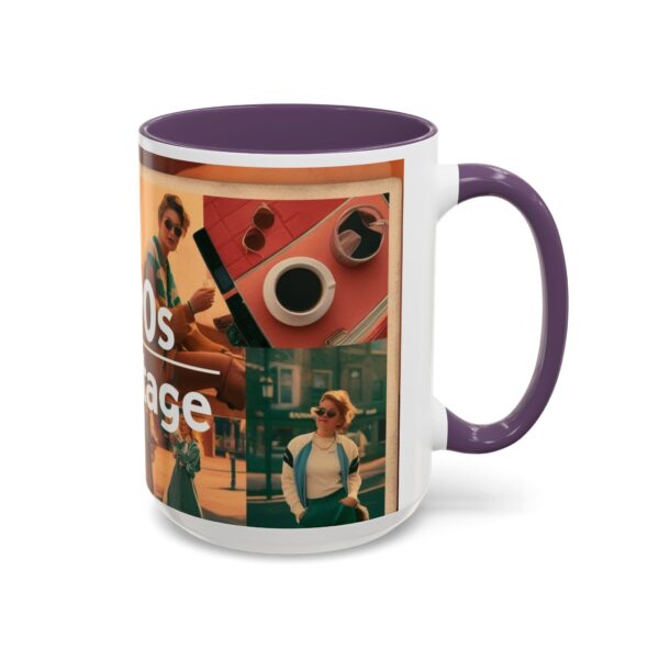 1990s Vintage Accent Coffee Mug - Retro Vibe, Perfect Gift for Nostalgia Lovers, Ideal for Home or Office, Trendy Mug - Image 62