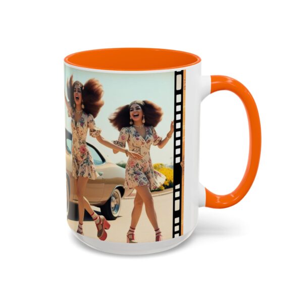 Retro Floral Accent Coffee Mug - Vintage Car Design, Fun Gift for Car Lovers, Floral Mug, Unique Coffee Cup, 11oz & 15oz - Image 61