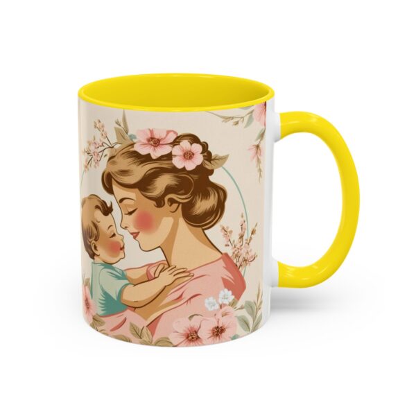 Vintage Floral Mother's Day Coffee Mug, Perfect Gift for Mom, Cute Mama and Baby Design, 11oz and 15oz Options, Mother's Day Gift, Coffee - Image 55