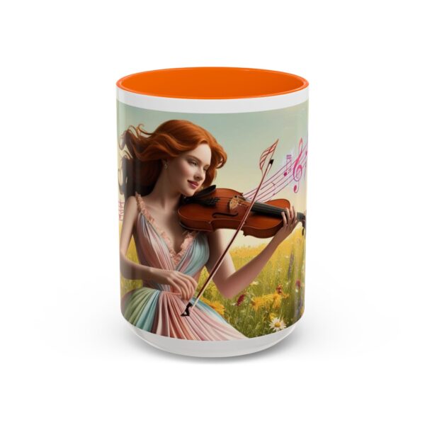 Musical Nature Scene Coffee Mug, Perfect Gift for Musicians, Birthday, Garden Lovers, Relaxation, Floral Art, Home Decor - Image 58