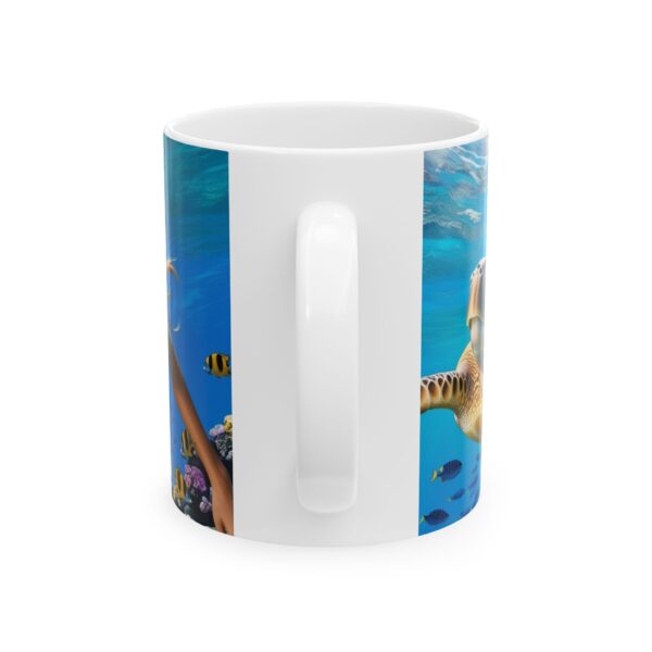 Ocean Paradise Ceramic Mug, Beach Lover Gift, Nature Lover Mug, Swimming Enthusiast Cup, Summer Vibes Drinkware - Image 3