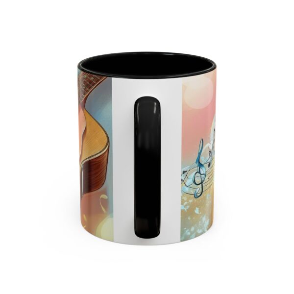 Musical Guitar Accent Coffee Mug - Perfect Gift for Music Lovers, Art Decor, Coffee Fans, Birthday Gift, Home & Kitchen - Image 5