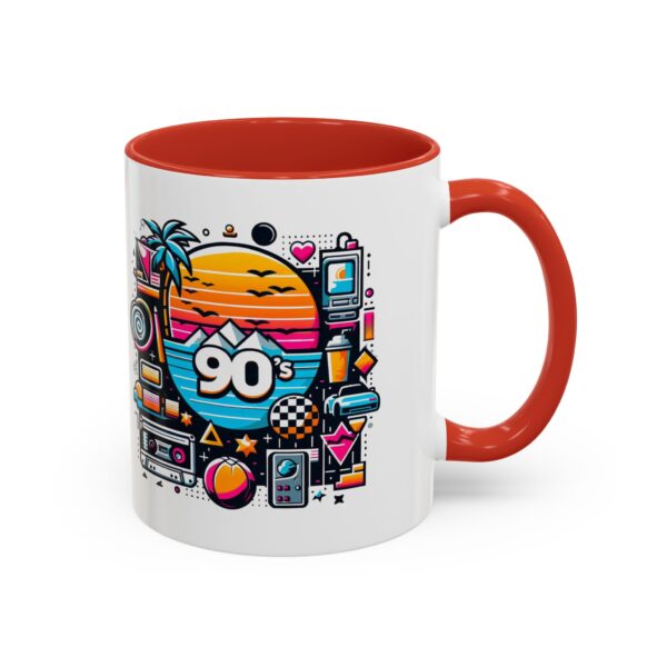 Retro 90's Accent Coffee Mug | Vintage Style, Perfect Gift for Nostalgia Lovers, Ideal for Home & Office, Daily Use - Image 18