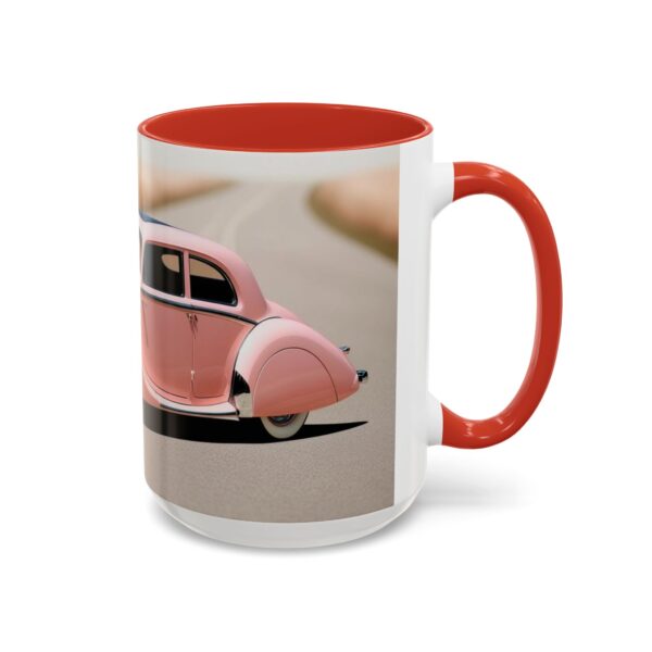 Vintage Pink Car Coffee Mug | Retro Auto Lover Gift, Steampunk Mug, Cute Car Decor, Car Enthusiast Present, Pink Vintage Decor - Image 36