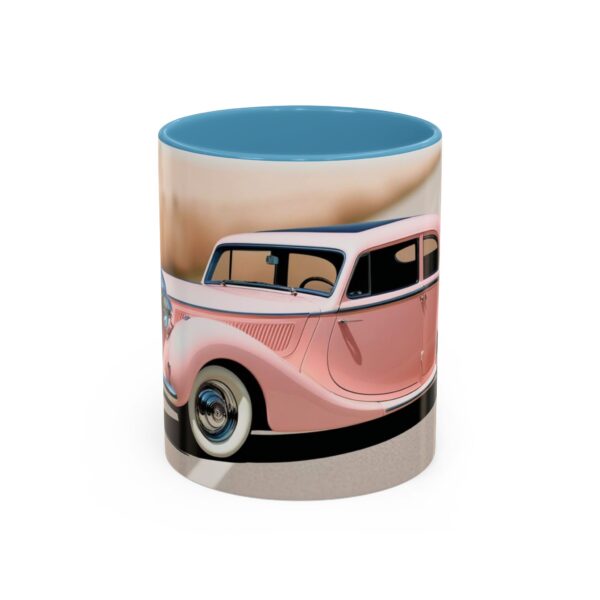 Vintage Pink Car Coffee Mug | Retro Auto Lover Gift, Steampunk Mug, Cute Car Decor, Car Enthusiast Present, Pink Vintage Decor - Image 39