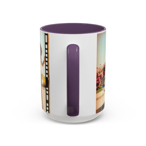 Retro Floral Accent Coffee Mug - Vintage Car Design, Fun Gift for Car Lovers, Floral Mug, Unique Coffee Cup, 11oz & 15oz - Image 68