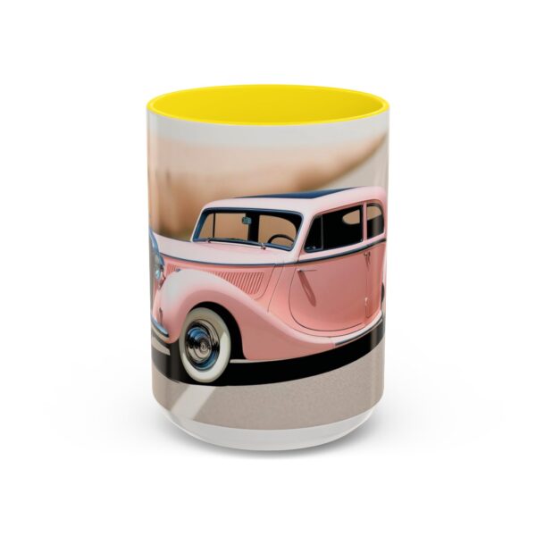 Vintage Pink Car Coffee Mug | Retro Auto Lover Gift, Steampunk Mug, Cute Car Decor, Car Enthusiast Present, Pink Vintage Decor - Image 69
