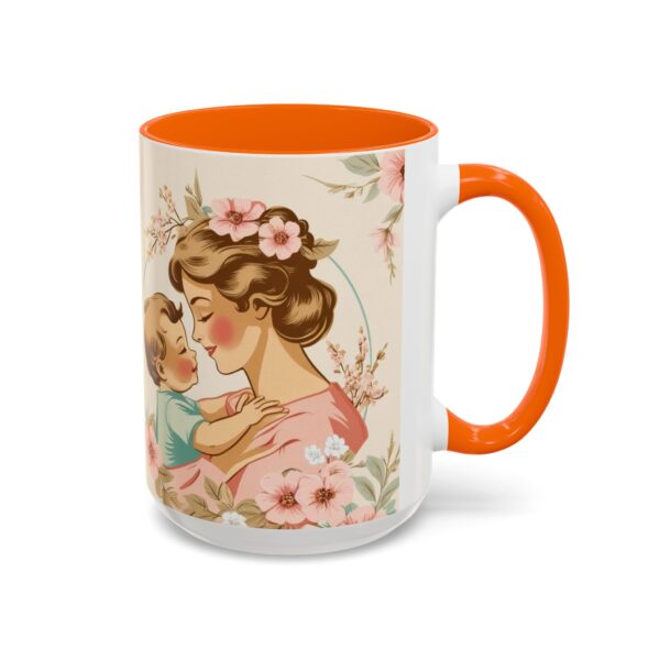 Vintage Floral Mother's Day Coffee Mug, Perfect Gift for Mom, Cute Mama and Baby Design, 11oz and 15oz Options, Mother's Day Gift, Coffee - Image 59