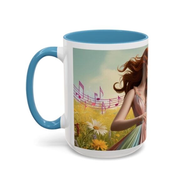 Musical Nature Scene Coffee Mug, Perfect Gift for Musicians, Birthday, Garden Lovers, Relaxation, Floral Art, Home Decor - Image 44