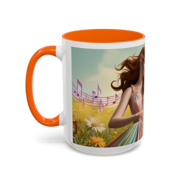 Musical Nature Scene Coffee Mug, Perfect Gift for Musicians, Birthday, Garden Lovers, Relaxation, Floral Art, Home Decor - Image 60
