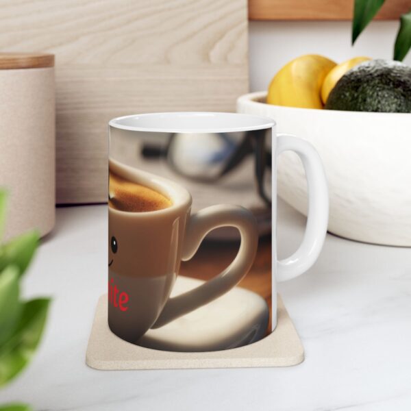 Smiley Coffee Mug - Reignite Your Day | Cute Ceramic Cup for Tea Lovers, Breakfast Gift, Cozy Mornings, Happy Vibes