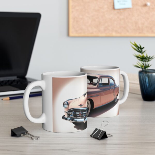 Vintage Car Ceramic Mug | Classic Car Lover Gift | Coffee Tea Cup | Retro Design | 11oz 15oz - Image 7