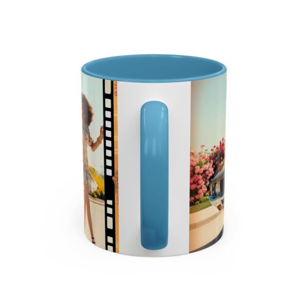 Retro Floral Accent Coffee Mug - Vintage Car Design, Fun Gift for Car Lovers, Floral Mug, Unique Coffee Cup, 11oz & 15oz - Image 40