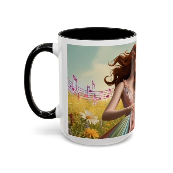 Musical Nature Scene Coffee Mug, Perfect Gift for Musicians, Birthday, Garden Lovers, Relaxation, Floral Art, Home Decor - Image 22