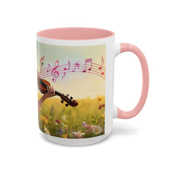 Musical Nature Scene Coffee Mug, Perfect Gift for Musicians, Birthday, Garden Lovers, Relaxation, Floral Art, Home Decor - Image 29