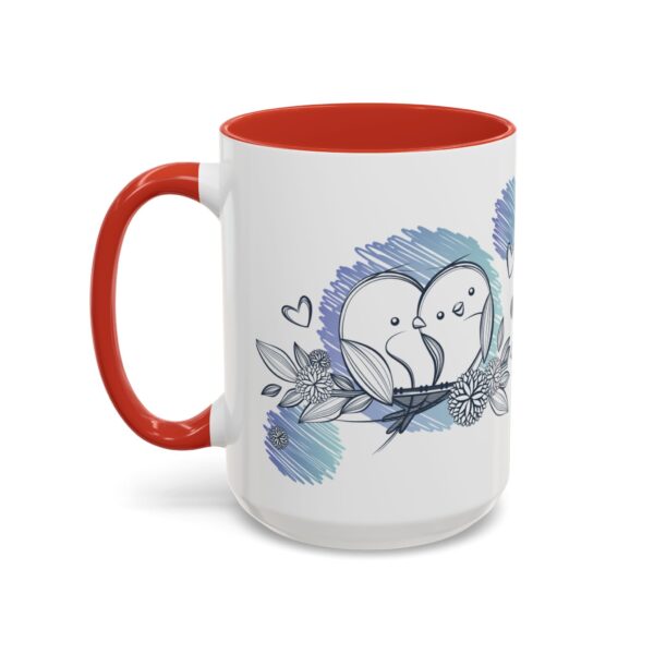 Whimsical Birds Coffee Mug, Cute Couples Gift, Love Mug for Her, Floral Tea Cup, Cozy Home Decor - Image 37