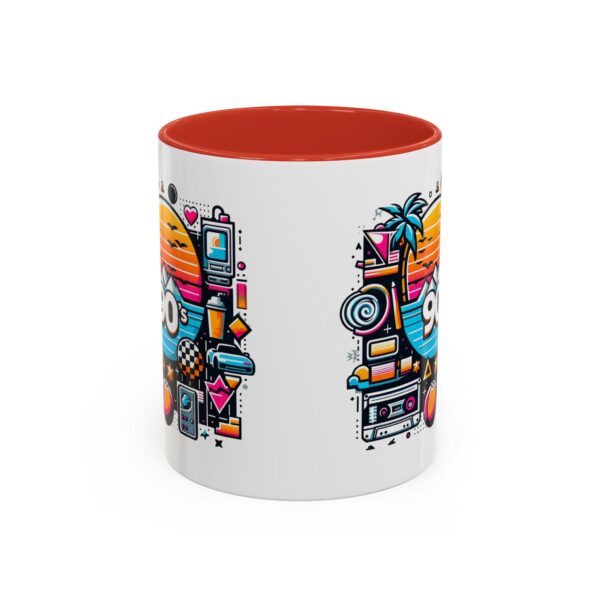 Retro 90's Accent Coffee Mug | Vintage Style, Perfect Gift for Nostalgia Lovers, Ideal for Home & Office, Daily Use - Image 17