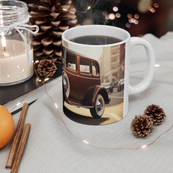 Vintage Car Ceramic Mug | Car Lover Gift, Coffee Cup, Nostalgic Mug, Unique Kitchen Decor, Retro Car Lover Present - Image 6