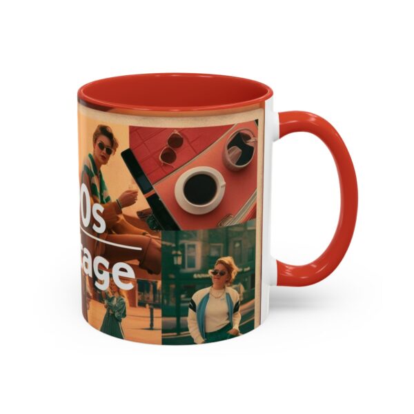 1990s Vintage Accent Coffee Mug - Retro Vibe, Perfect Gift for Nostalgia Lovers, Ideal for Home or Office, Trendy Mug - Image 16