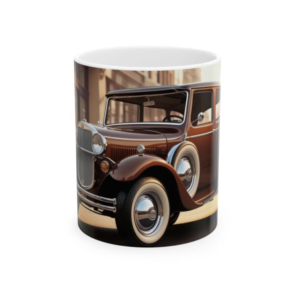 Vintage Car Ceramic Mug | Car Lover Gift, Coffee Cup, Nostalgic Mug, Unique Kitchen Decor, Retro Car Lover Present - Image 2