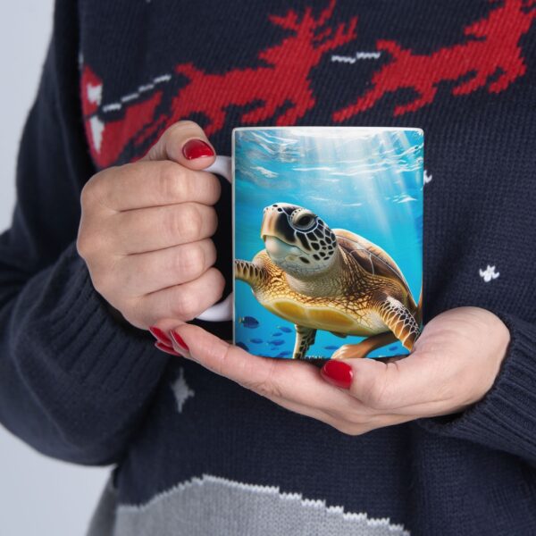 Ocean Paradise Ceramic Mug, Beach Lover Gift, Nature Lover Mug, Swimming Enthusiast Cup, Summer Vibes Drinkware - Image 9