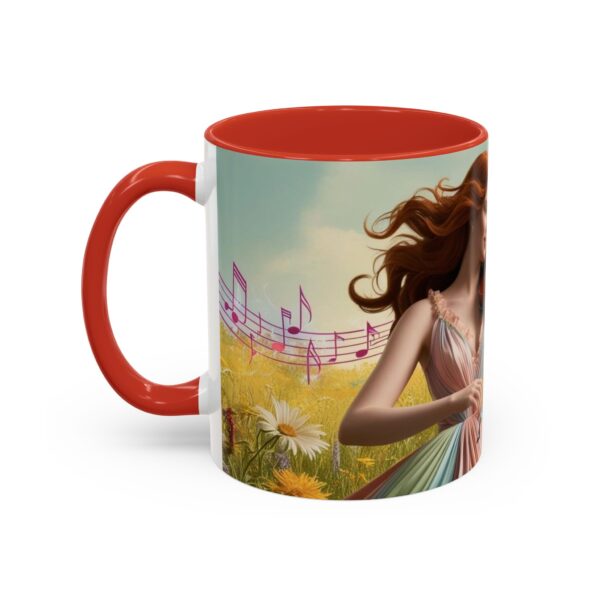 Musical Nature Scene Coffee Mug, Perfect Gift for Musicians, Birthday, Garden Lovers, Relaxation, Floral Art, Home Decor - Image 17