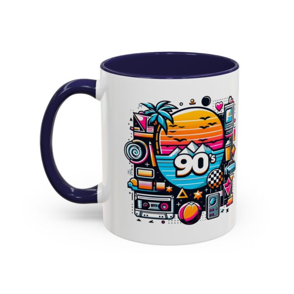 Retro 90's Accent Coffee Mug | Vintage Style, Perfect Gift for Nostalgia Lovers, Ideal for Home & Office, Daily Use - Image 9