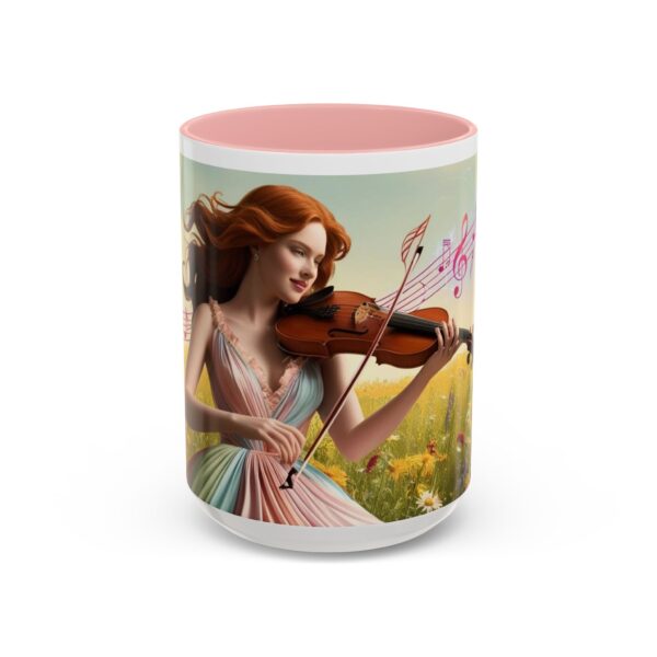 Musical Nature Scene Coffee Mug, Perfect Gift for Musicians, Birthday, Garden Lovers, Relaxation, Floral Art, Home Decor - Image 28